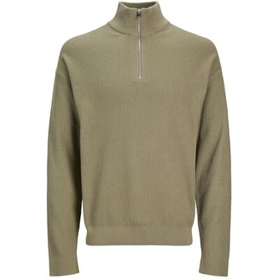 JACK & JONES JPRCCSPRING perfekt stickad halv dragkedja, ALOE, M JACK & JONES JPRCCSPRING perfekt stickad halv dragkedja, ALOE, M