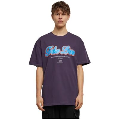 Tee herr utan krage t-shirt, lila, XL, Lila, XL Tee herr utan krage t-shirt, lila, XL, Lila, XL