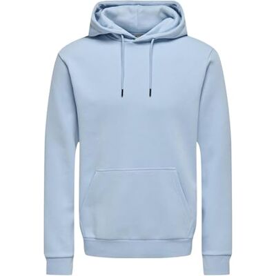 Only & Sons Onsceres Hoodie Sweat Noos, Cerulean, XS Only & Sons Onsceres Hoodie Sweat Noos, Cerulean, XS