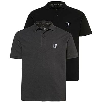 JP 1880 pikétröja för män (2-pack), antracit, L JP 1880 pikétröja för män (2-pack), antracit, L