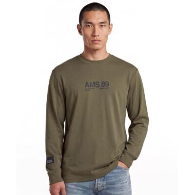 G-STAR RAW G-STAR herr Ams 89 Ls R T T-tröja G-STAR RAW G-STAR herr Ams 89 Ls R T T-tröja