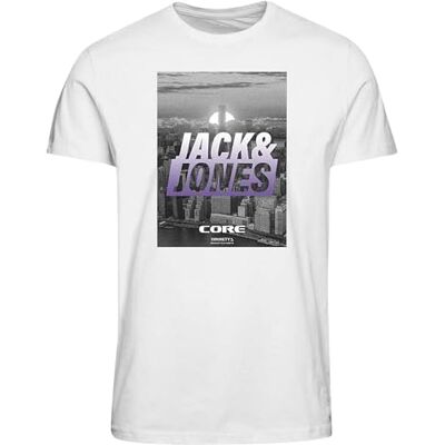 JACK & JONES JCOPHOTO Tee SS Crew Neck FST, Vit, S JACK & JONES JCOPHOTO Tee SS Crew Neck FST, Vit, S