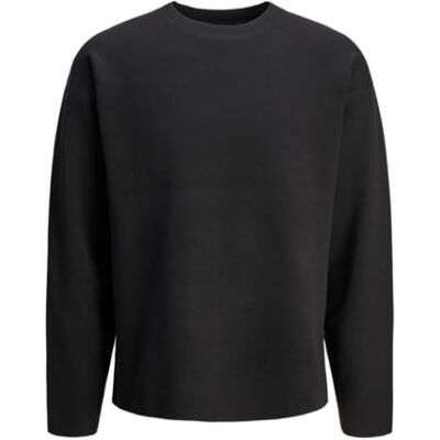 JACK & JONES JACK&JONES Jprblabradfort stickad crew neck, Svart onyx, XS JACK & JONES JACK&JONES Jprblabradfort stickad crew neck, Svart onyx, XS