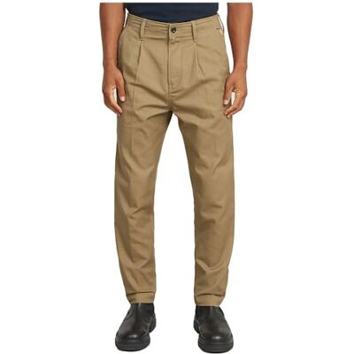 G-STAR RAW herr pleated Chino avslappnade byxor, Beige (Toggee D24543-d967-5750), 33W / 34L G-STAR RAW herr pleated Chino avslappnade byxor, Beige (Toggee D24543-d967-5750), 33W / 34L