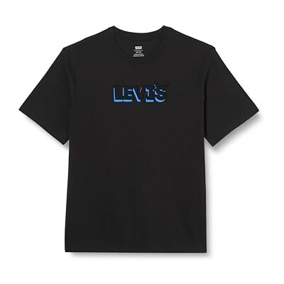 Levi's herr T-tröja Ss Relaxed Fit Tee, Headline Drop Shadow Caviar, XS Levi's herr T-tröja Ss Relaxed Fit Tee, Headline Drop Shadow Caviar, XS