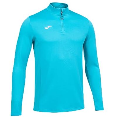 Joma Sweatshirt för män, löpning, natt, fluorescerande turkos, XXS Joma Sweatshirt för män, löpning, natt, fluorescerande turkos, XXS