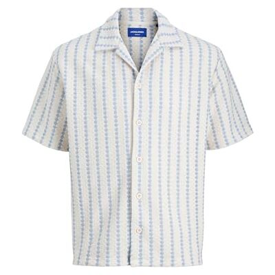 JACK & JONES Jorgramercy Jersey Ss Resort skjorta, Skyway, M JACK & JONES Jorgramercy Jersey Ss Resort skjorta, Skyway, M