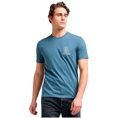 Lee SS Elevated ESS Logo Tee, Vintage blå, S Lee SS Elevated ESS Logo Tee, Vintage blå, S