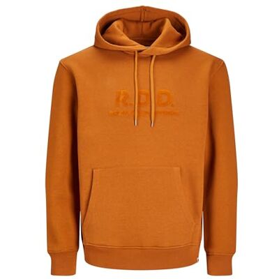 JACK & JONES Bestseller A/S Rddaiden Hood Sweat L/S Sn huvtröja, Karamellkafé, L JACK & JONES Bestseller A/S Rddaiden Hood Sweat L/S Sn huvtröja, Karamellkafé, L