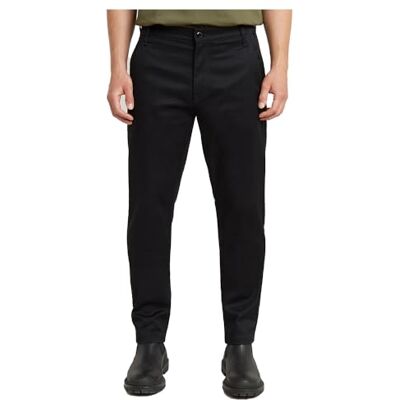 G-STAR RAW Morry Tapered Chino-byxor för män, Svart (Dk Black D26400-c105-6484), 31W x 36L G-STAR RAW Morry Tapered Chino-byxor för män, Svart (Dk Black D26400-c105-6484), 31W x 36L