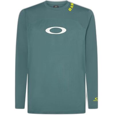 Oakley Herr Free Ride återvunnen långärmad tröja T-shirt, Pacific, S Oakley Herr Free Ride återvunnen långärmad tröja T-shirt, Pacific, S