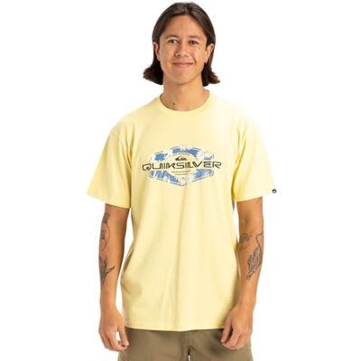 Quiksilver Locked Up SS T-shirt herr, Popcorn, XS Quiksilver Locked Up SS T-shirt herr, Popcorn, XS