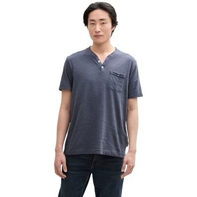 TOM TAILOR T-shirt för män, 38135 – Blueish Grey Tonal Fine Stripe, L TOM TAILOR T-shirt för män, 38135 – Blueish Grey Tonal Fine Stripe, L