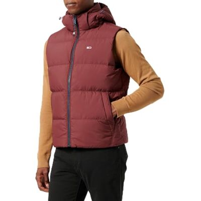Tommy Jeans herr TJM ESSENTIAL DOWN VEST EXT DM0DM20465 väst, lila (Deep Rouge), XL, Lila (Deep Rouge), XL Tommy Jeans herr TJM ESSENTIAL DOWN VEST EXT DM0DM20465 väst, lila (Deep Rouge), XL, Lila (Deep Rouge), XL