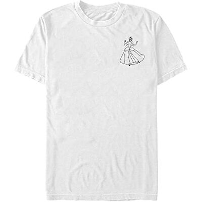 Disney Unisex Vintage Line Cinderella ekologisk kortärmad t-shirt, vit, M, Vit, M Disney Unisex Vintage Line Cinderella ekologisk kortärmad t-shirt, vit, M, Vit, M