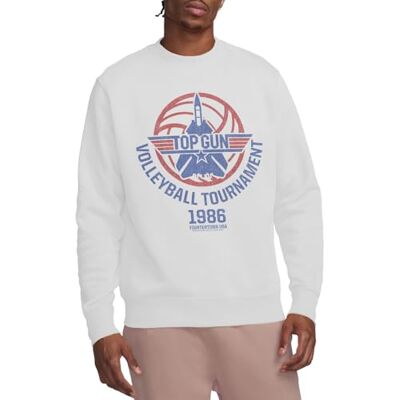 Top Gun Volleyboll Tournament Crew Sweatshirt, Vit, X-Large, Vitt, XL Top Gun Volleyboll Tournament Crew Sweatshirt, Vit, X-Large, Vitt, XL
