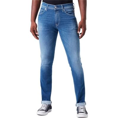 Replay Herrar Jondrill återvunna jeans, 009 medium blå, 2832 Replay Herrar Jondrill återvunna jeans, 009 medium blå, 2832