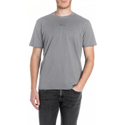 Replay herr basic t-shirt rund hals kortärmad, 093 Lead Grey, XL Replay herr basic t-shirt rund hals kortärmad, 093 Lead Grey, XL