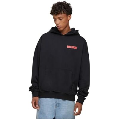 Tee Days Before Overize Hoody, svart, M plus size Tee Days Before Overize Hoody, svart, M plus size