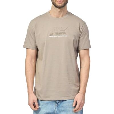 Giorgio Armani Men's Utility Edge, sustainable, präglad och hd logotyp, normal passform, brun, S, Rostad cashew, S Giorgio Armani Men's Utility Edge, sustainable, präglad och hd logotyp, normal passform, brun, S, Rostad cashew, S