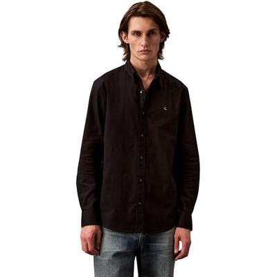 Calvin Jeans LS Solid Oxford Classic Shirt Lv140em125 andra lediga skjortor, svart (svart), XS herr, Svart (svart), XS Calvin Jeans LS Solid Oxford Classic Shirt Lv140em125 andra lediga skjortor, svart (svart), XS herr, Svart (svart), XS