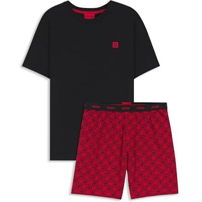 HUGO Pyjamasset för män, Öppen röd 640, M HUGO Pyjamasset för män, Öppen röd 640, M