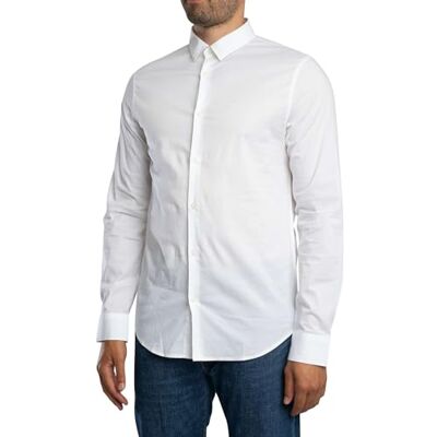Giorgio Armani Slim Fit Stretch Button Down Slim Fit Stretch Button Down, VIT, S Giorgio Armani Slim Fit Stretch Button Down Slim Fit Stretch Button Down, VIT, S