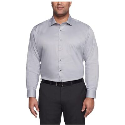 Van Heusen herr höga passform klänning tröjor flexkrage stretch solid Van Heusen herr höga passform klänning tröjor flexkrage stretch solid