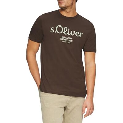 s.Oliver T-shirt med logotyptryck, 48 d1, S s.Oliver T-shirt med logotyptryck, 48 d1, S