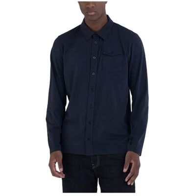 Replay herrskjorta normal passform, 088 Deep Blue, M Replay herrskjorta normal passform, 088 Deep Blue, M