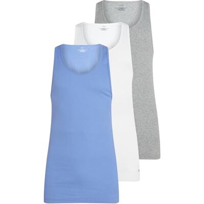 Calvin Män TANK 3PK LV00NB4036 Tank Top, Multi (VIT, GRÅ HEATHER, GLACIER), M, Multi (vit, grå ljung, glacier), M Calvin Män TANK 3PK LV00NB4036 Tank Top, Multi (VIT, GRÅ HEATHER, GLACIER), M, Multi (vit, grå ljung, glacier), M