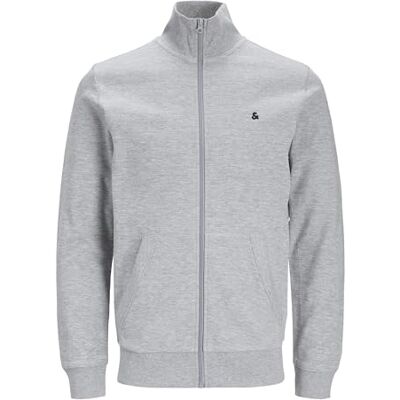 JACK & JONES Herr Jjepaulos Sweat Zip Noos Sweatshirt Jacka, Ljusgrå mix, XS JACK & JONES Herr Jjepaulos Sweat Zip Noos Sweatshirt Jacka, Ljusgrå mix, XS