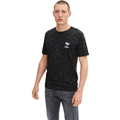 TOM TAILOR Herr T-shirt med tryck 1031587, 30038 Black Stripy Inject, M TOM TAILOR Herr T-shirt med tryck 1031587, 30038 Black Stripy Inject, M