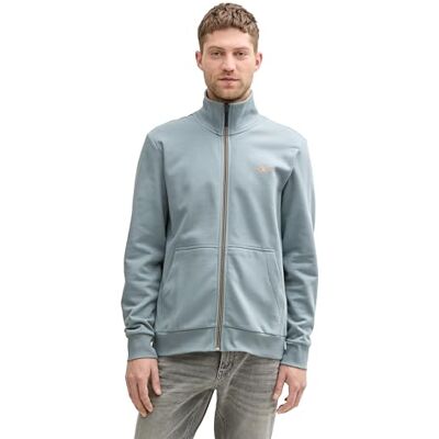 TOM TAILOR Sweatshirt för män, 27475 Grå mint, 3XL TOM TAILOR Sweatshirt för män, 27475 Grå mint, 3XL