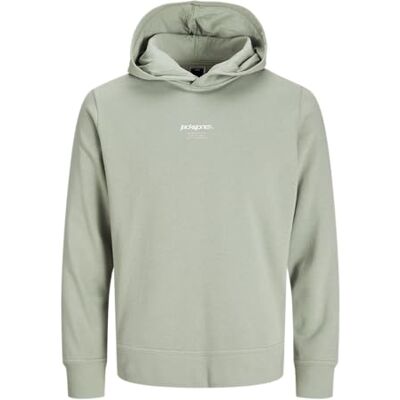 JACK & JONES Jcotarmac Camo Back Print Hood, Aqua Gray, S JACK & JONES Jcotarmac Camo Back Print Hood, Aqua Gray, S
