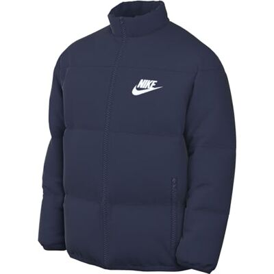 NIKE Club Puffer Jacka för män, Midnight Navy/White, M NIKE Club Puffer Jacka för män, Midnight Navy/White, M