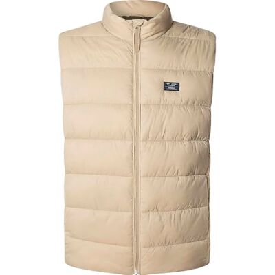 Pepe Jeans herr PUFFER GILLET jacka, brun (STEN BEIGE), XL, Brun (STEN BEIGE), XL Pepe Jeans herr PUFFER GILLET jacka, brun (STEN BEIGE), XL, Brun (STEN BEIGE), XL