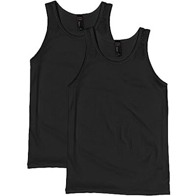 Hanes Men's X-Temp Tank Top 2 Pack, Black, Large Hanes Men's X-Temp Tank Top 2 Pack, Black, Large