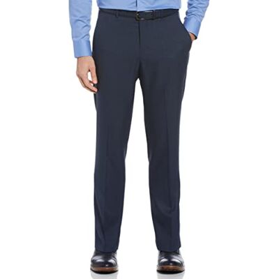 Perry Ellis Portfolio Performance-byxor, finbyxor, modern passform, strykfria, platt framsida, med stretch (midjestorlek 30–42), Humör Indigo, 36W / 29L Perry Ellis Portfolio Performance-byxor, finbyxor, modern passform, strykfria, platt framsida, med stretch (midjestorlek 30–42), Humör Indigo, 36W / 29L