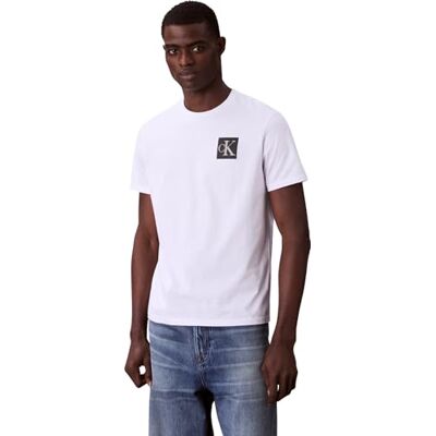 Calvin jeans herr SS GRDNT MNGRM E LG LV04RC859G grafiska t-shirts, vit (lysande vit), M, Vit (lysande vit), M Calvin jeans herr SS GRDNT MNGRM E LG LV04RC859G grafiska t-shirts, vit (lysande vit), M, Vit (lysande vit), M