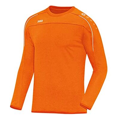 JAKO Mäns Classico träningströja, neonorange, S JAKO Mäns Classico träningströja, neonorange, S
