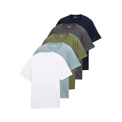 TOM TAILOR T-shirt för män, 20000 – vit, S TOM TAILOR T-shirt för män, 20000 – vit, S