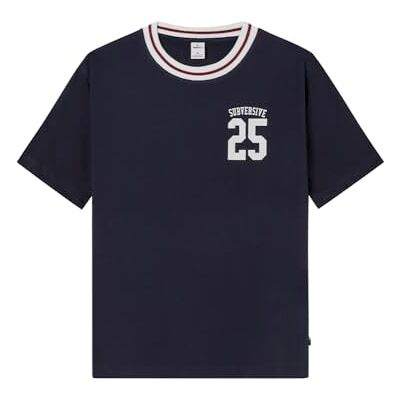 Springfield Maverick 76 SS Y grafisk T-shirt. 100% bomull, Bci, blå, S Springfield Maverick 76 SS Y grafisk T-shirt. 100% bomull, Bci, blå, S