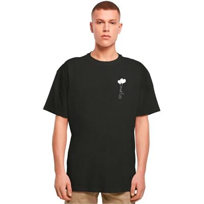 MERCHCODE T-shirt för män Love In The Air Heavy oversize te, överdimensionerad passform, bomull 100%, XS, svart, XS MERCHCODE T-shirt för män Love In The Air Heavy oversize te, överdimensionerad passform, bomull 100%, XS, svart, XS