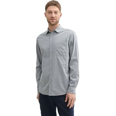 TOM TAILOR herrskjorta, 34704 – marinblå liten struktur, 3XL TOM TAILOR herrskjorta, 34704 – marinblå liten struktur, 3XL