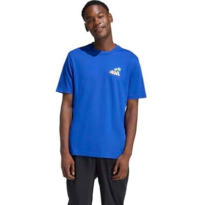 adidas Mezczyzni MINI EMBROIDERY SURFING GRAPHIC T-SHIRT, team royal blue, XS adidas Mezczyzni MINI EMBROIDERY SURFING GRAPHIC T-SHIRT, team royal blue, XS
