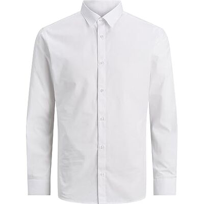 JACK & JONES Jjjoe Shirt LS TC Noos Mni Skjorta Barn och ungdomar, Vit, 98 JACK & JONES Jjjoe Shirt LS TC Noos Mni Skjorta Barn och ungdomar, Vit, 98