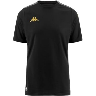 Kappa Gabou svart herr-T-shirt med spelarmotiv, storlek M Kappa Gabou svart herr-T-shirt med spelarmotiv, storlek M
