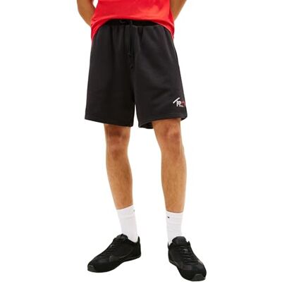 Tommy Jeans herr TJM signatur strand kort DM0DM23017 sweatshorts, svart (svart), XS Tommy Jeans herr TJM signatur strand kort DM0DM23017 sweatshorts, svart (svart), XS