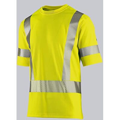 BP 2136-261-0066 T-shirt för henne och honom, 50% bomull/50% polyester, varningsgul, normal passform, storlek XS BP 2136-261-0066 T-shirt för henne och honom, 50% bomull/50% polyester, varningsgul, normal passform, storlek XS